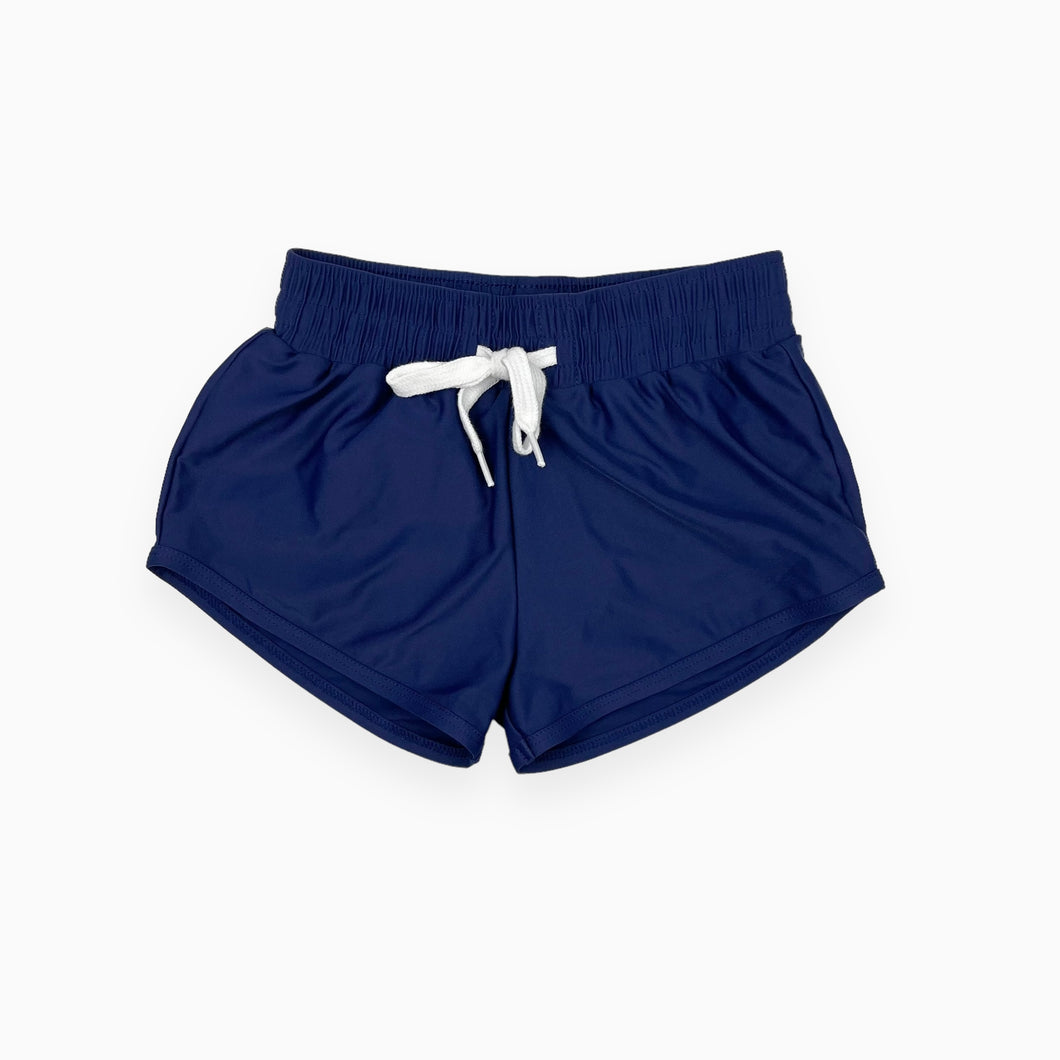 Maillot short bleu marine avec filet intégré 12-24M