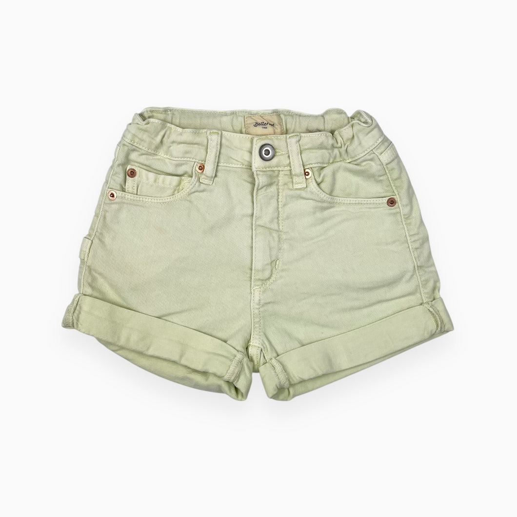 Short néon pastel en denim 8Y