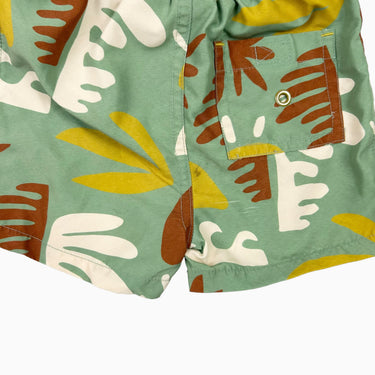 Short maillot avec filet vert à motifs 18-24M