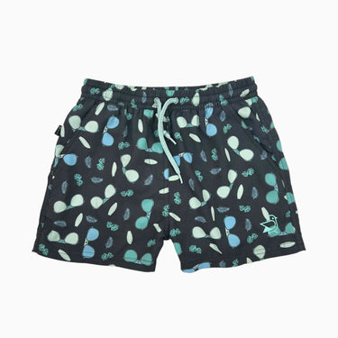 Maillot avec filet intégré charcoal 'lunette de soleil' 8Y