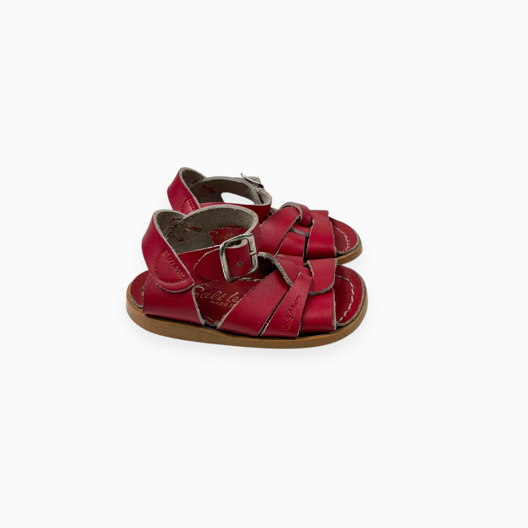 Sandales rouges en cuir 3US