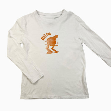 Chandail Dada oiseau blanc/orange