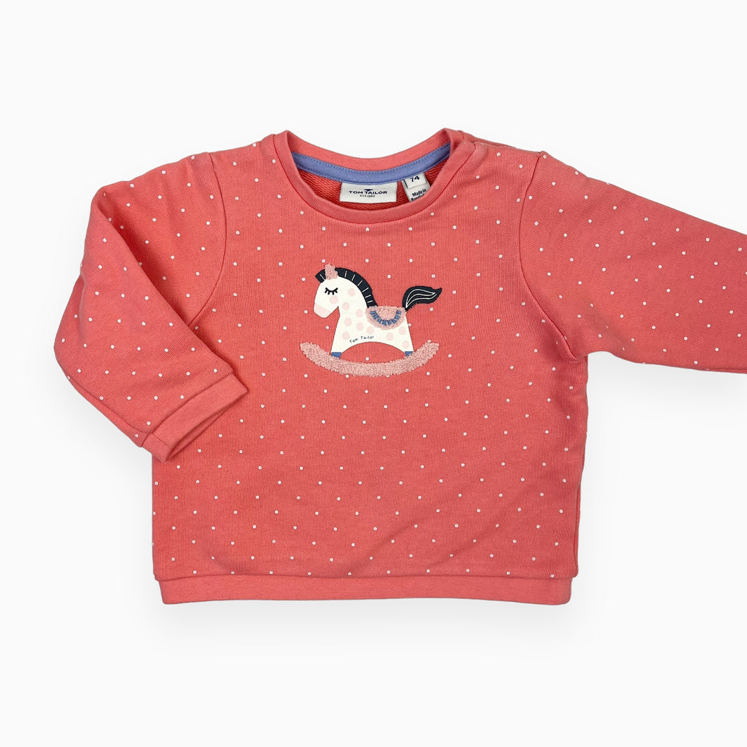 Pull en coton french terry imprimé licorne 9M