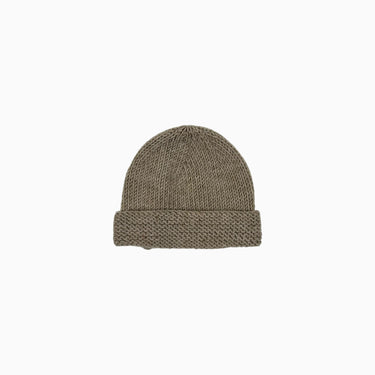 Tuque taupe en tricot de laine mélangée 46CM 9-12M