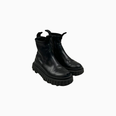 Bottines noires avec zip latéral 29EU