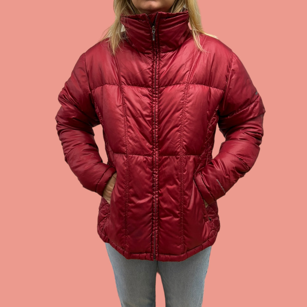 Manteau rouge en duvet 'omni-shield' pour femmes M