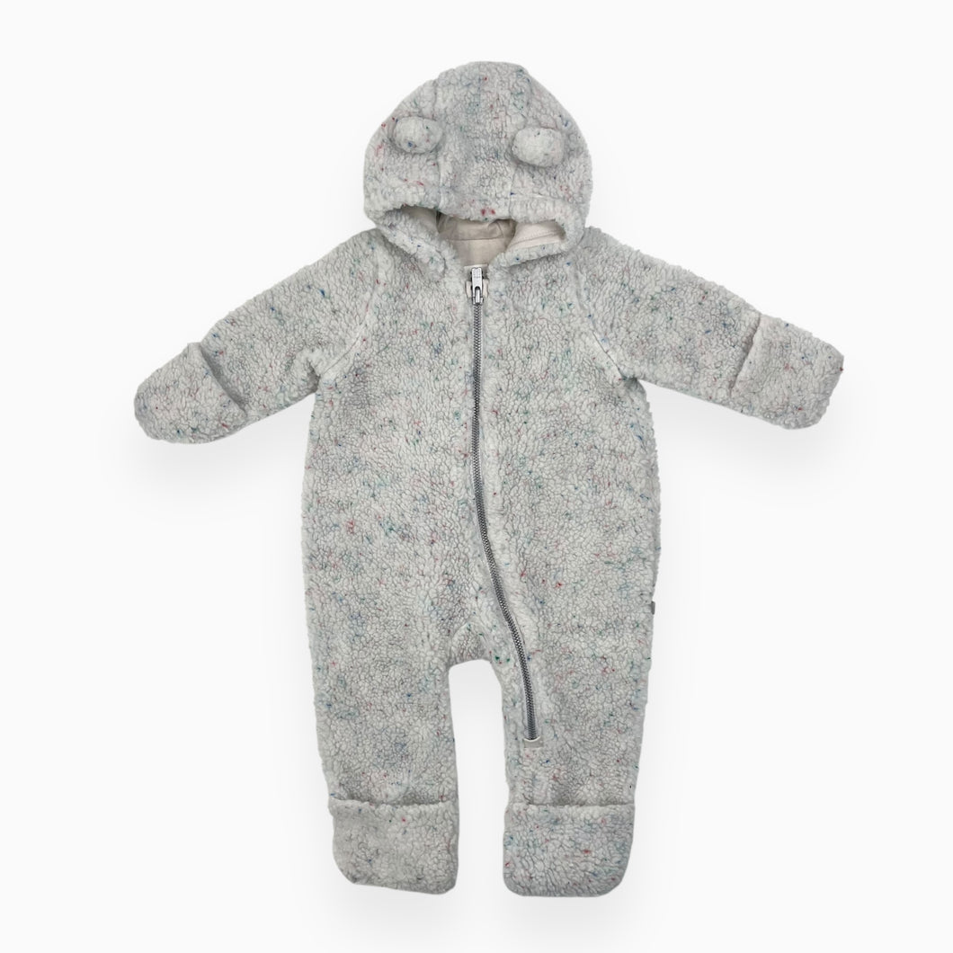 Combi mi-saison en sherpa conféttis doublée en coton 0-3M