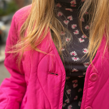 Manteau fushia mi-saison pour femmes XS