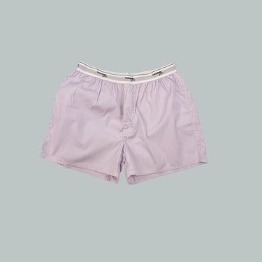 Short boxer pinstripe mauve pour femmes L