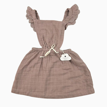 Robe jumper mauve en mousseline 2Y