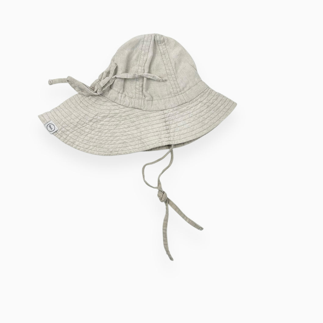 Chapeau en coton beige 6-12M