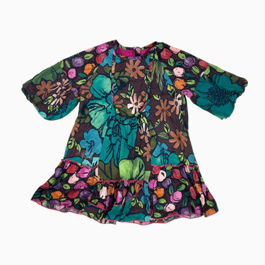 Robe marron à motifs abstraits 3Y