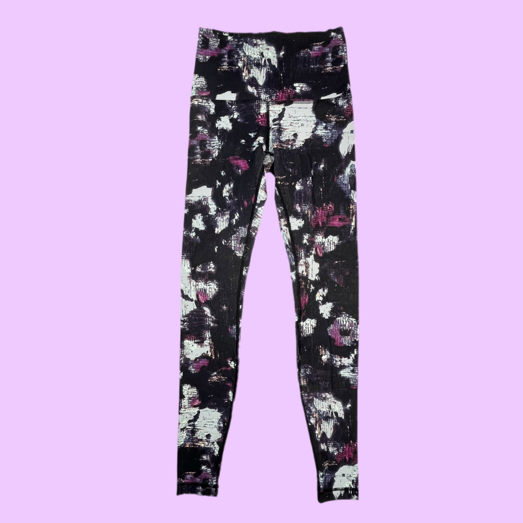 Legging en coton cardé à imprimé tie-dye pour femmes 6 US (fit 4 US)