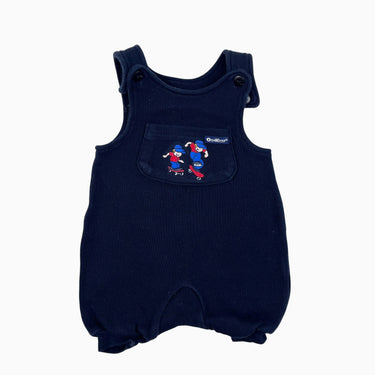 Combi vintage style barboteuse marine 'skate' fait au Canada 0-3M