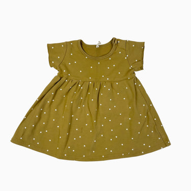 Robe ocre étoile coton 18-24M