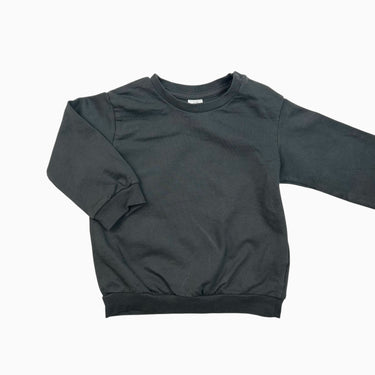 Pull anthracite en coton bio 12-18M