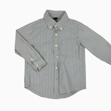 Chemise à rayures lilas et turquoise 4Y