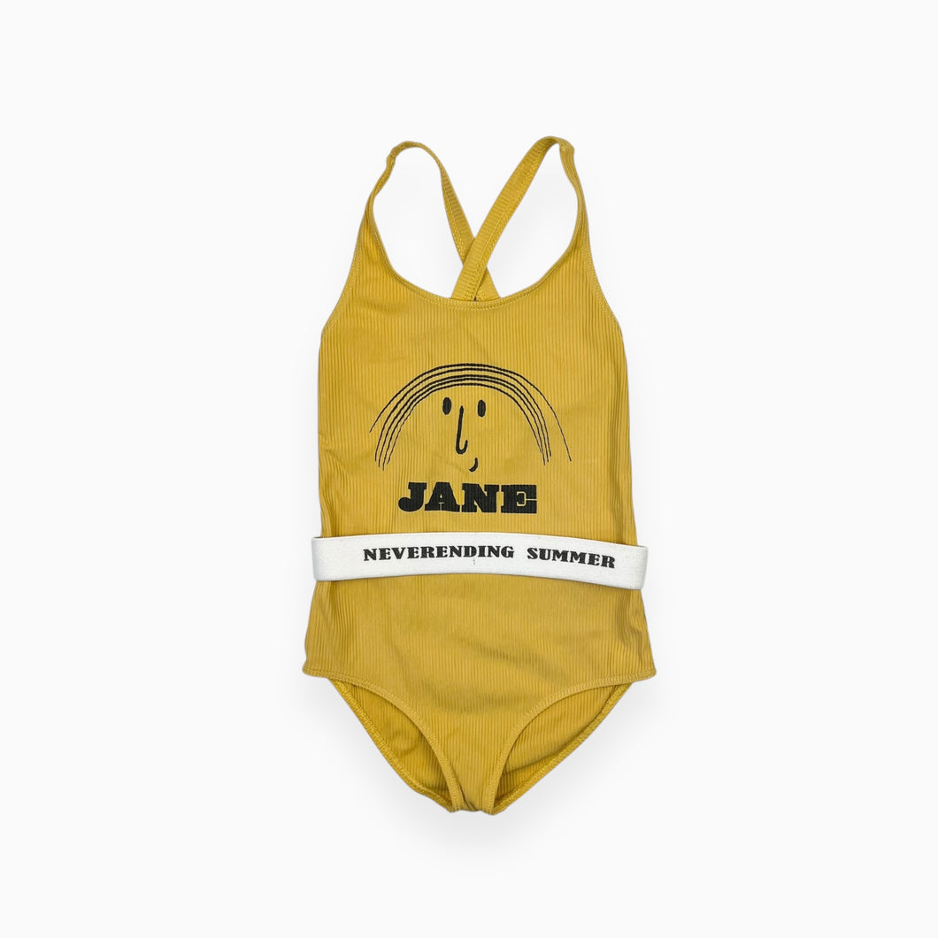 Maillot jaune en nylon cotelé 'Jane' avec ceinture élastique 4-5Y