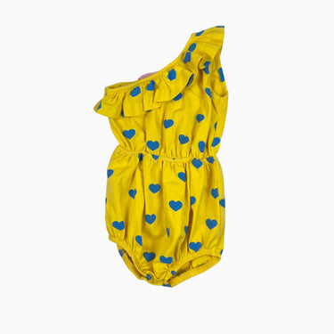 Shortall jaune 'coeurs' 4Y