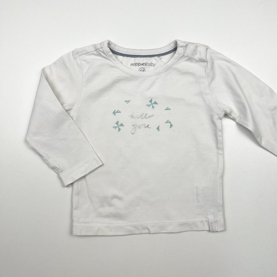 T-shirt en coton 'hello you' 6M