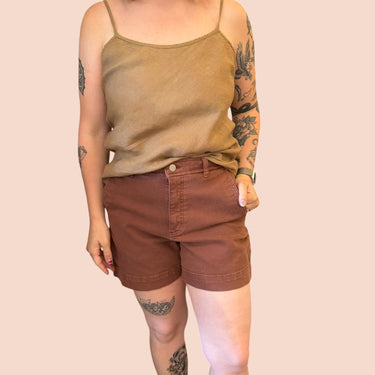 Short en jeans marron pour femmes 8US