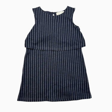 Robe marine à rayures blanches 7Y