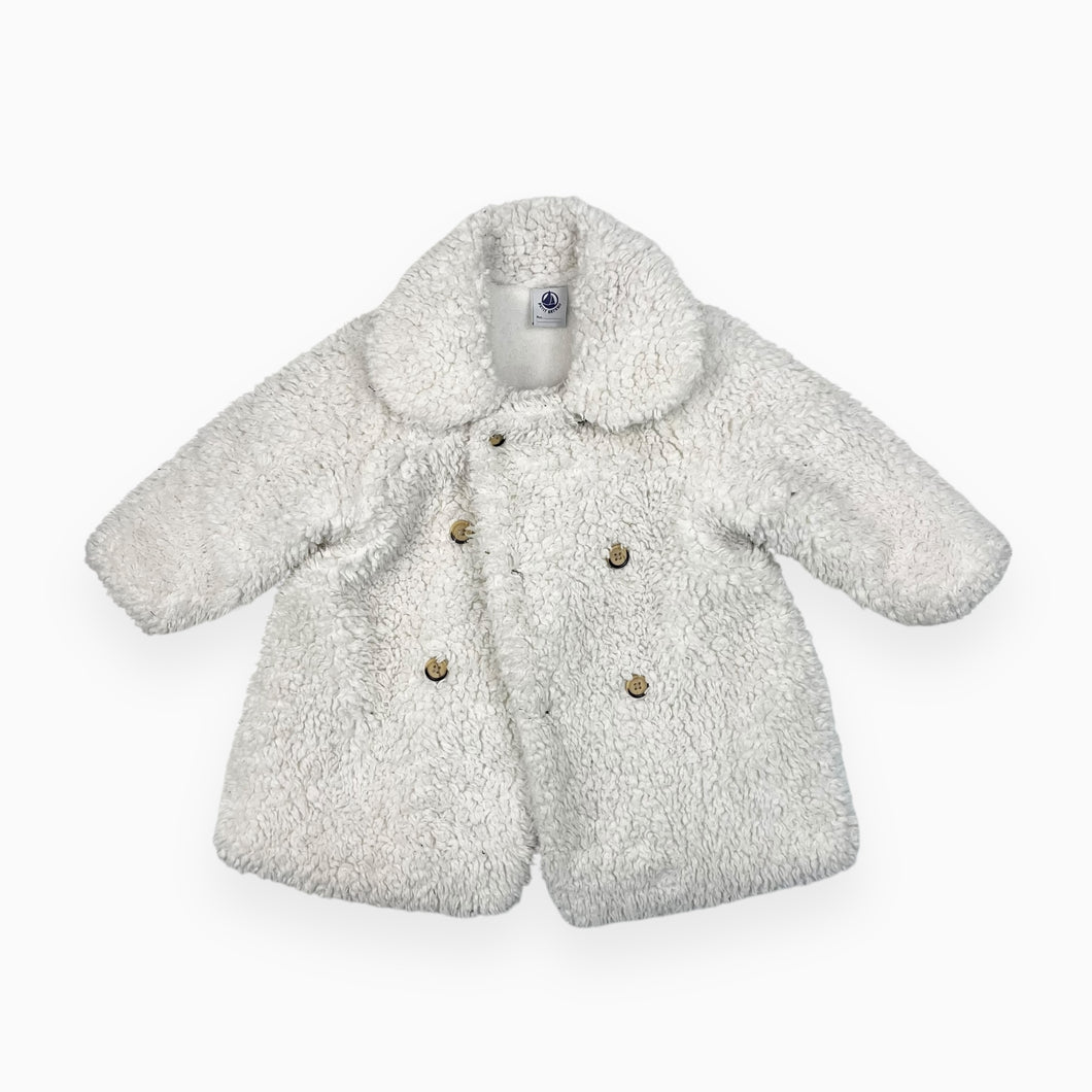 Manteau en peluche doublé en polar 12M