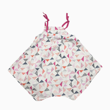 Robe blanche 'triangles' 2Y