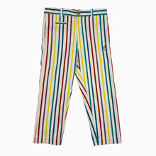 Charger l&#39;image dans la galerie, Pantalon en coton à rayures multicolores 8Y
