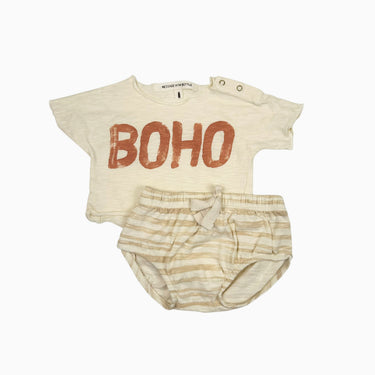 T-shirt avec bloomer vanille 'Boho' 1M