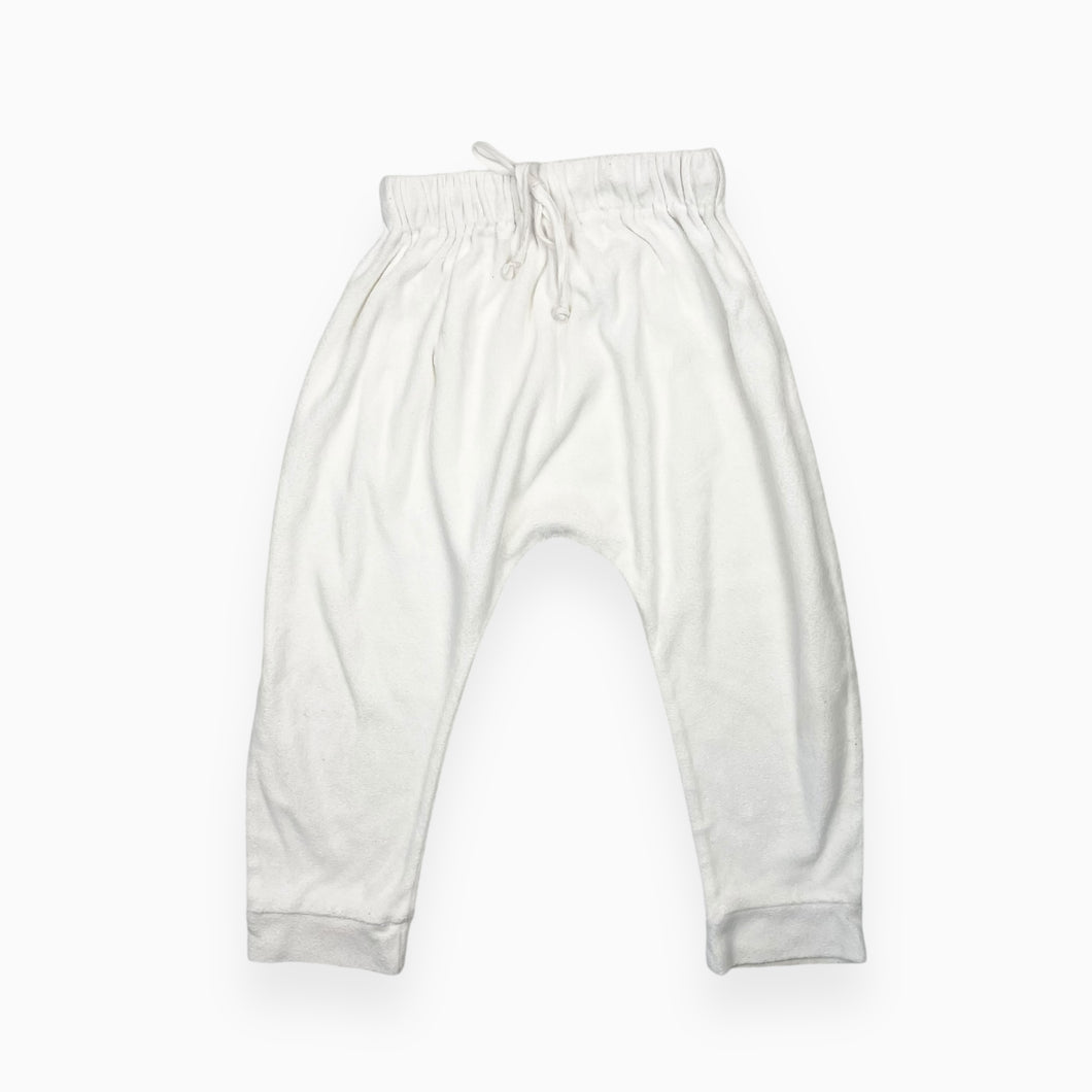 Pantalon blanc en ratine de coton 3Y