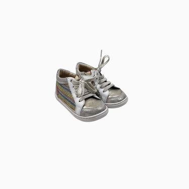 Sneakers rainbow paillettée à lacet 23EU