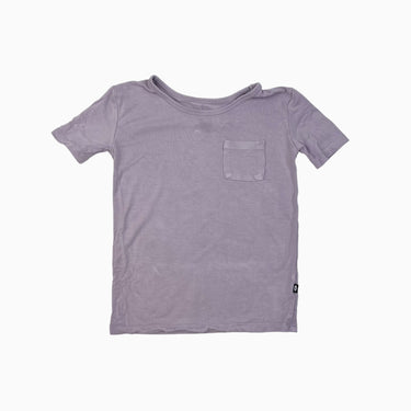 T-shirt mauve en bambou et spandex 4Y