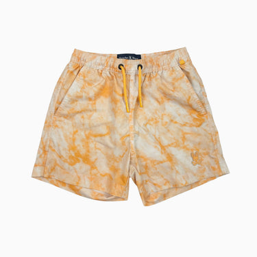 Maillot avec filet intégré tie dye orange 5-6Y