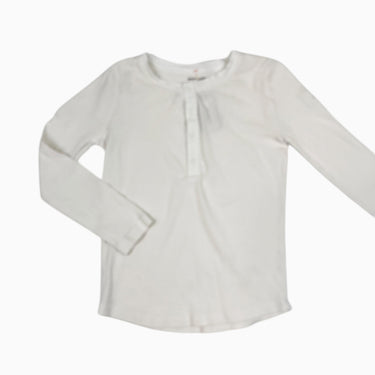 Chandail crème style polo en coton bio 5-6Y