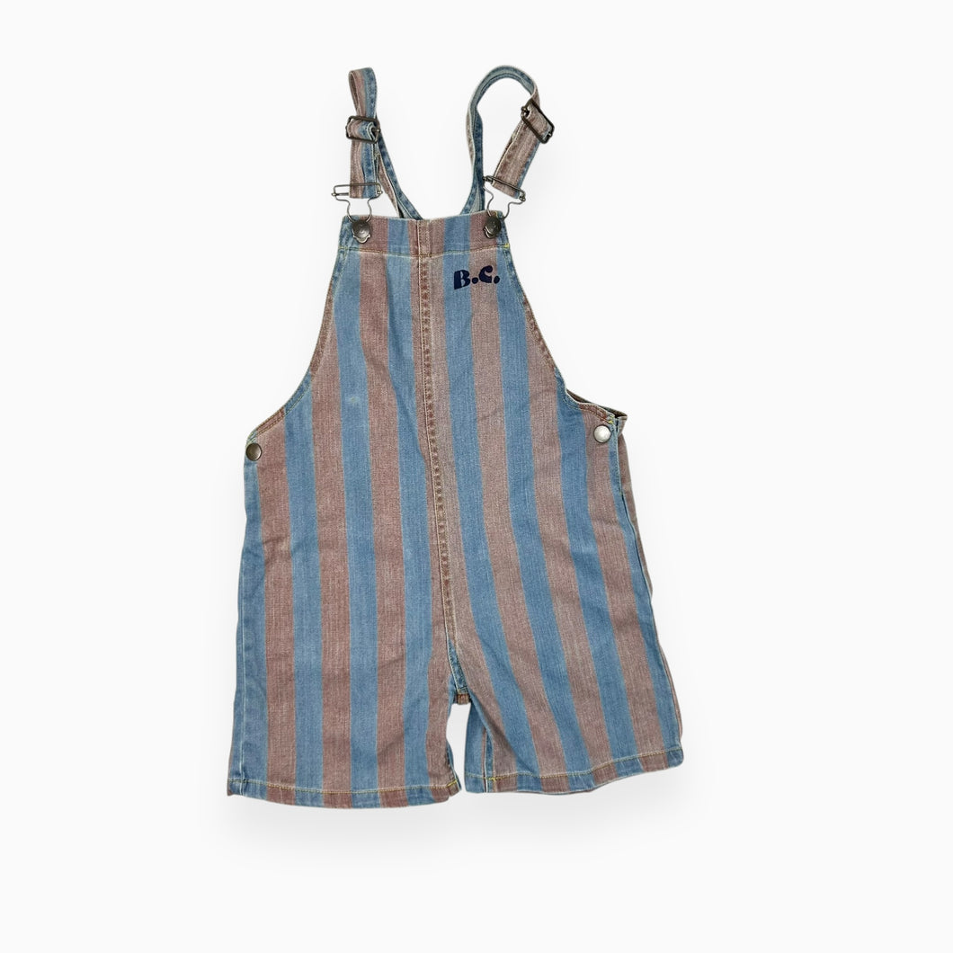 Shortall en denim à rayures 6-7Y