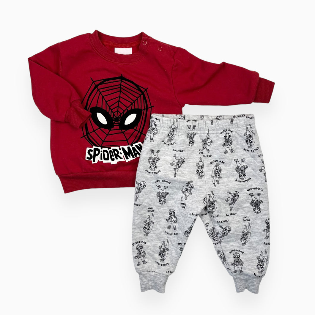 Ensemble pull et jogging en poly et coton 'Spider-Man' 6-12M