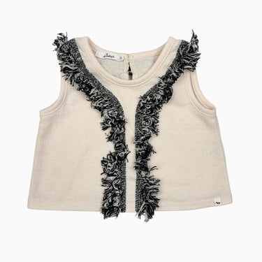Cami crème franges 12M