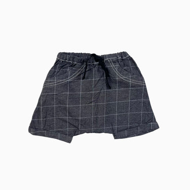Short anthracite carreauté 6M