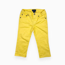 Charger l&#39;image dans la galerie, Pantalon jaune en coton extensible 4Y
