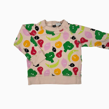 Pull rosé 'fruits légumes' 18M