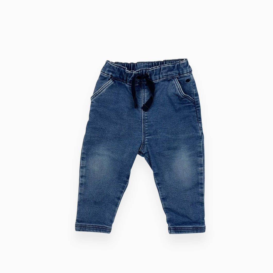 Jeans souple en coton extensible avec poches 12M