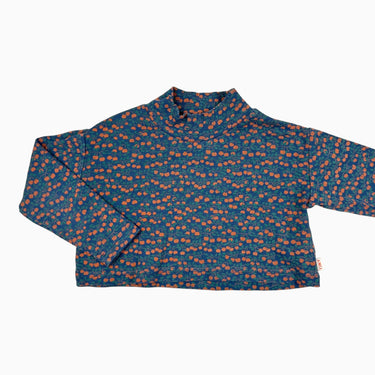 Chandail col mock 'cropped' imprimé pommes 6Y