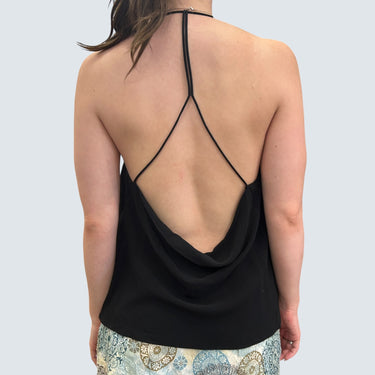 Camisole noire en viscose pour femmes 6US