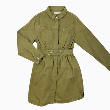 Robe en canvas de denim olive 10Y