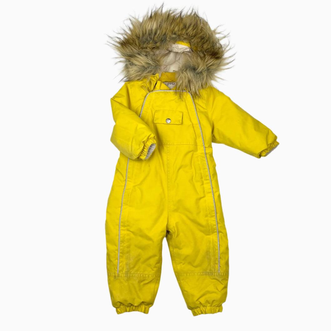 Manteau jaune d'hiver 80cm (12M)