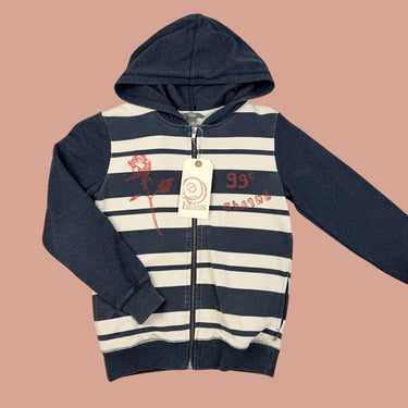 Hoodies zipper rayé 99 cents 8Y