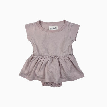Robe avec cache-couche intégré rose pâle 0-3M