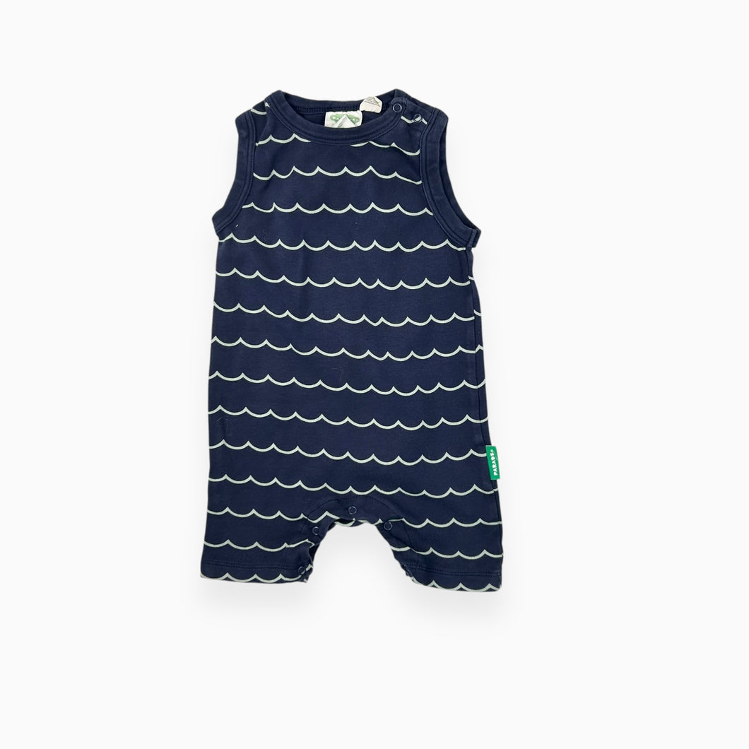 Combi short marine motif vague 12-18M