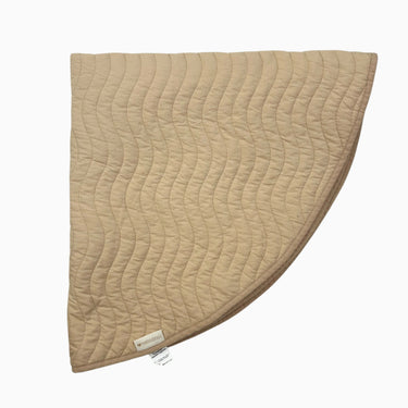 Tapis de sol circulaire beige matelassé 105CM
